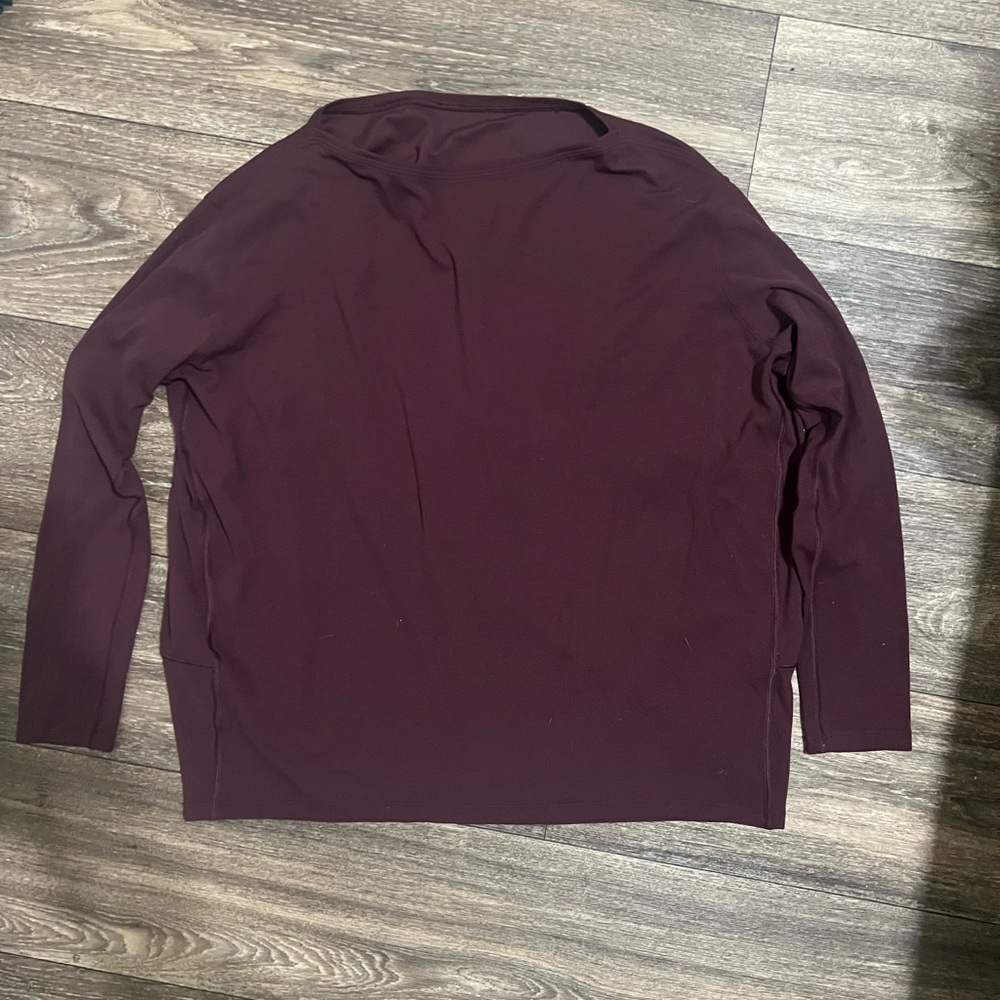 Lululemon Back in Action Long Sleeve Garnet